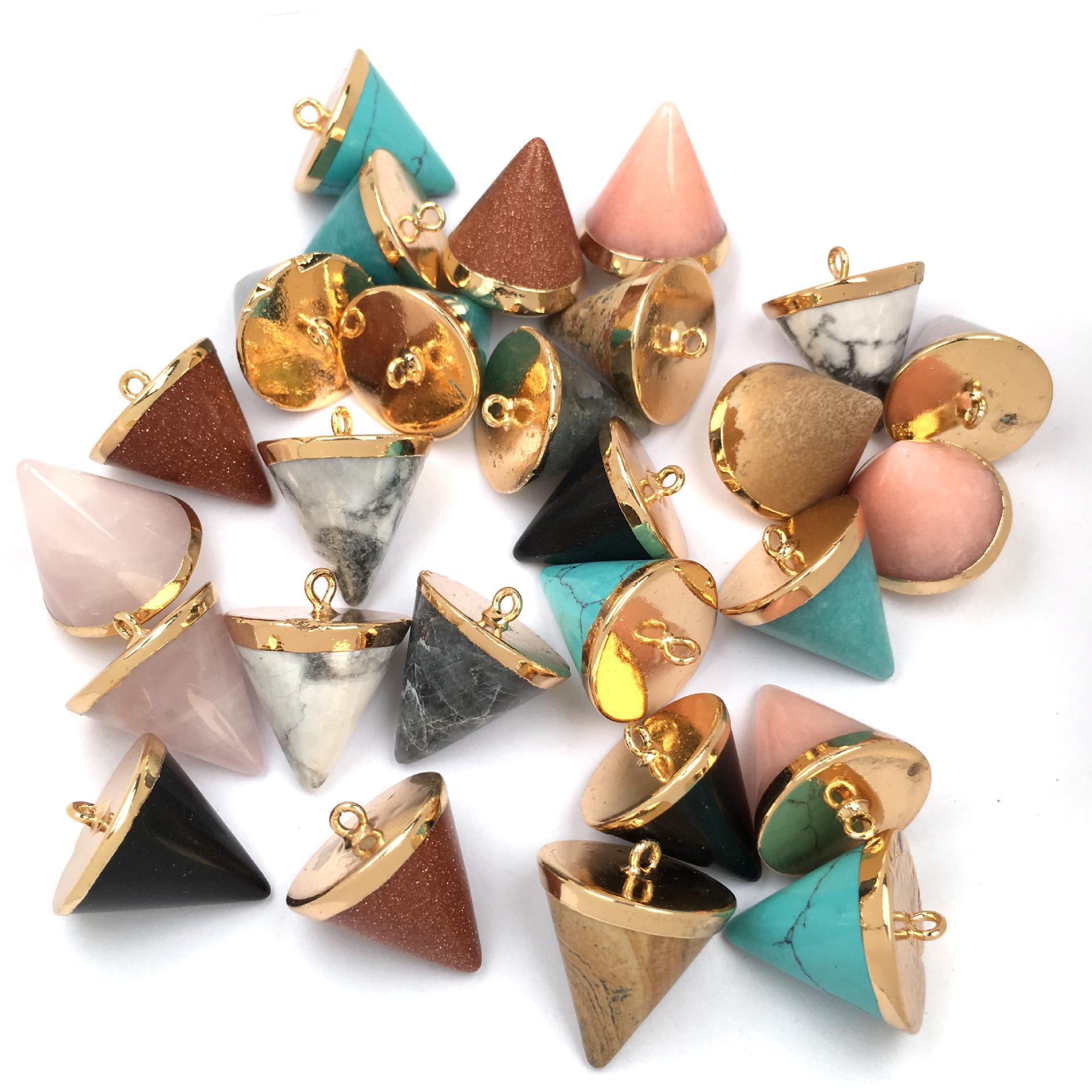 Charms 20X24Mm Natural Crystal Cone Shape Chakra Stone Charms Rose Quartz Pendants For Jewelry Accessories Diy Making Wholesale Drop Dhz2O
Charms 20X24Mm Natural Crystal Cone Shape Chakra Stone Charms Rose Quartz Pendants For Jewelry Accessories Diy Making Wholesale Drop Dhz2O