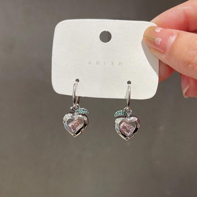 Dangle Earrings Minar 2022 Fashion Bling CZ Cubic Zirconia Peach Long For Women Silver Color Copper Heart Earring Brinco
Dangle Earrings Minar 2022 Fashion Bling CZ Cubic Zirconia Peach Long For Women Silver Color Copper Heart Earring Brinco