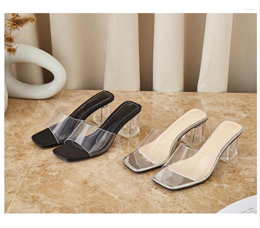 Sandals 2022 Girls Fashion PVC Short Heels Women's Open Toe Lady Clear Outside Soft Slippers Shoes Size 39 40 #P71, Black
Sandals 2022 Girls Fashion PVC Short Heels Women's Open Toe Lady Clear Outside Soft Slippers Shoes Size 39 40 #P71, Black