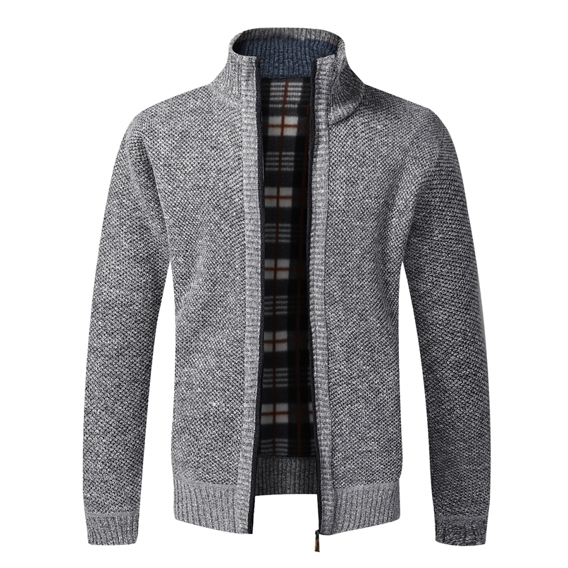 Men's Jackets Top Quality Autumn Winter Slim Fit Stand Collar Zipper Men Solid Cotton Thick Warm Sweater 221008, Coffee
Men's Jackets Top Quality Autumn Winter Slim Fit Stand Collar Zipper Men Solid Cotton Thick Warm Sweater 221008, Coffee