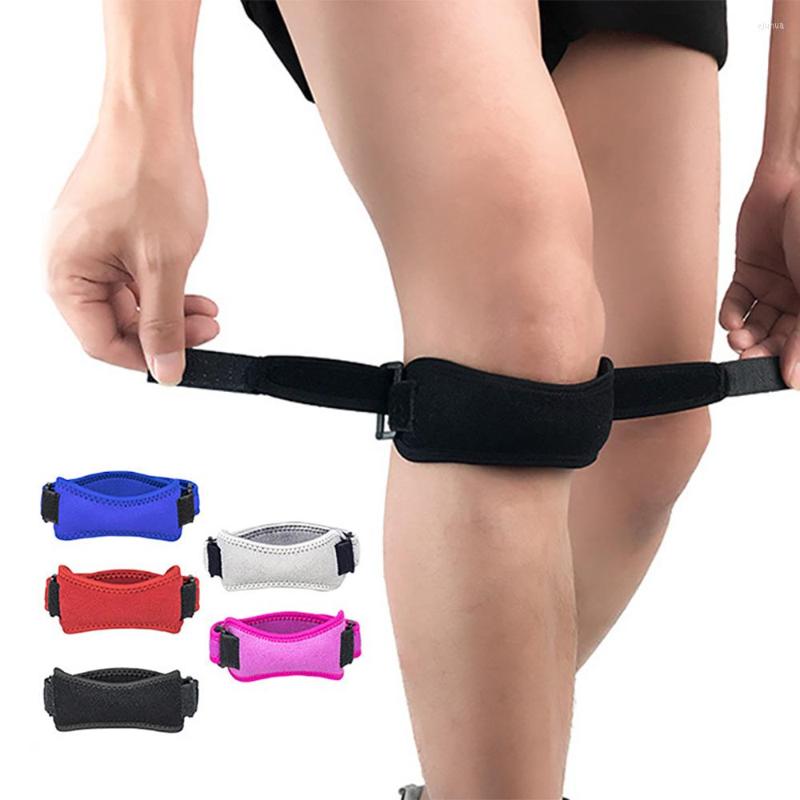 Knee Pads Outdoor Sports Joint Patella Silicone Compression Protector Gym Soccer Basketball Volleyball Motion Maecenas, Red