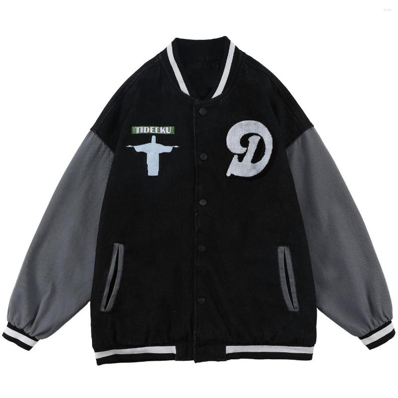 Men' Jackets Denim 2022SS Jacket Men God Figure Patchwork Color Baseball Couple Baggy High Street Fashion College Style Coat Autumn, Black
Men' Jackets Denim 2022SS Jacket Men God Figure Patchwork Color Baseball Couple Baggy High Street Fashion College Style Coat Autumn, Black