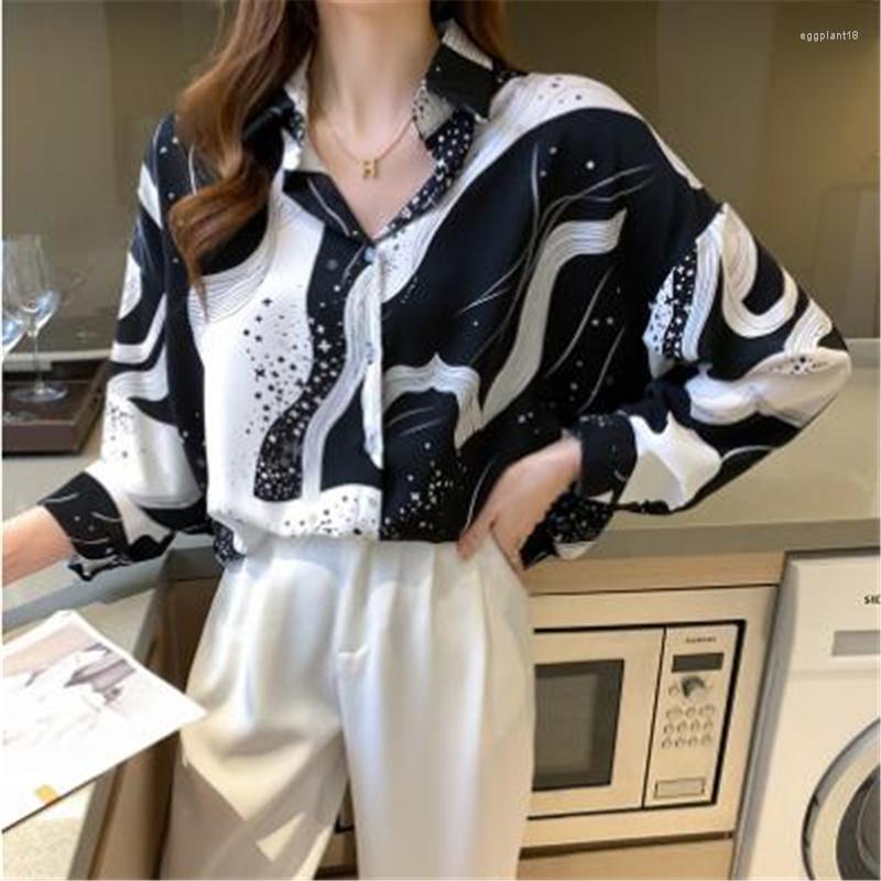 Women' Blouses Fashion Printing Chiffon Shirt Women Loose Button Top Lapel Long Sleeves Basic Femme Blusas Casual Female OL, Multicolor
Women' Blouses Fashion Printing Chiffon Shirt Women Loose Button Top Lapel Long Sleeves Basic Femme Blusas Casual Female OL, Multicolor