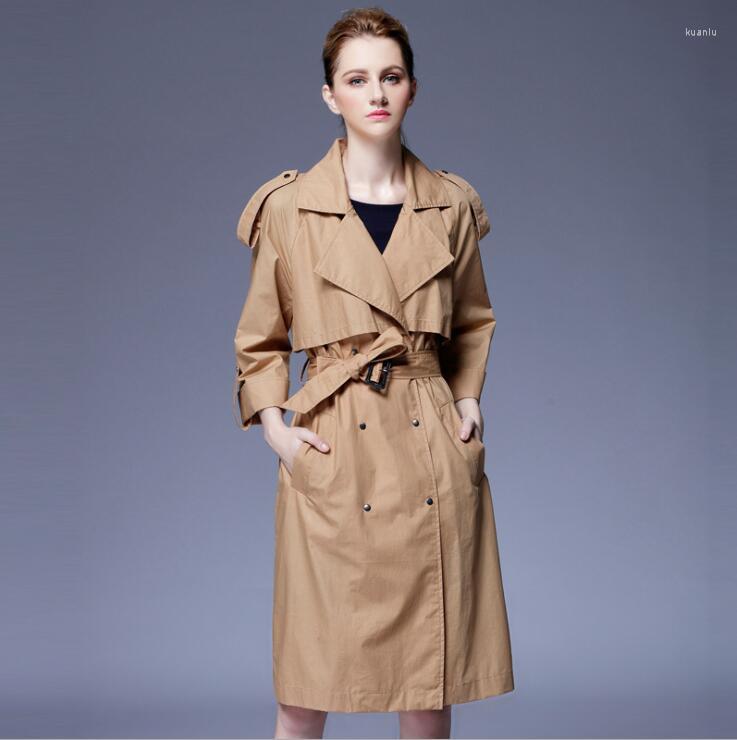 Women' Trench Coats Spring Autumn Ladies Coat For Women Long Sleeves Womens Casaco Feminino Overcoat Woman Jaqueta Feminina Khaki, Black
Women' Trench Coats Spring Autumn Ladies Coat For Women Long Sleeves Womens Casaco Feminino Overcoat Woman Jaqueta Feminina Khaki, Black
