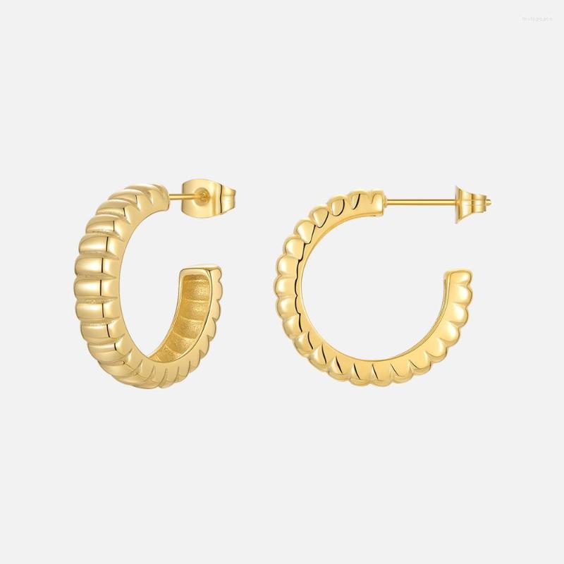 Stud Earrings ENFASHION C-shaped Piercing Earring For Women Gold Color Cute 2022 Stainless Steel Kolczyki Fashion Jewelry Party E1229
Stud Earrings ENFASHION C-shaped Piercing Earring For Women Gold Color Cute 2022 Stainless Steel Kolczyki Fashion Jewelry Party E1229