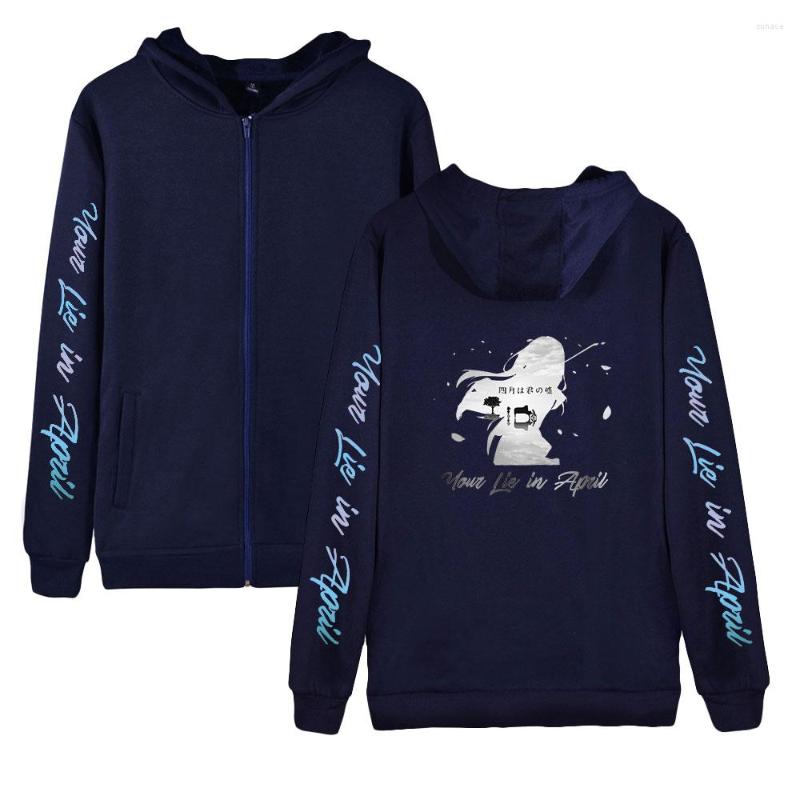 Men's Hoodies Your Lie In April Zipper Sweatshirt Anime Pattern Printed Unisex Fashion Clothes Casual Unique Tops, Black 
Men's Hoodies Your Lie In April Zipper Sweatshirt Anime Pattern Printed Unisex Fashion Clothes Casual Unique Tops, Black