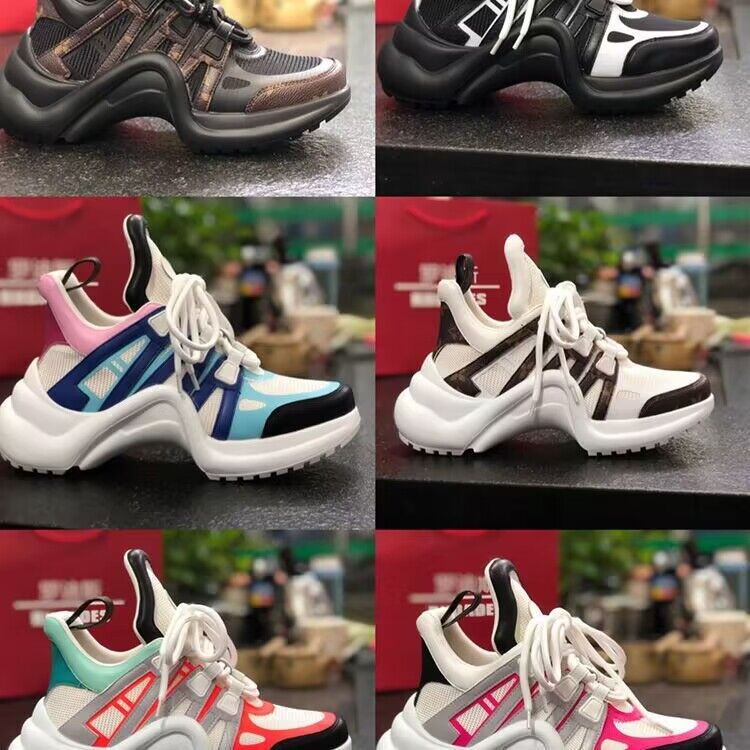 Luxury Women comfortable casual shoes Archlights sneaker lace up low top sneakers luxury designer and super quality with box 35-41, Color 4
Luxury Women comfortable casual shoes Archlights sneaker lace up low top sneakers luxury designer and super quality with box 35-41, Color 4