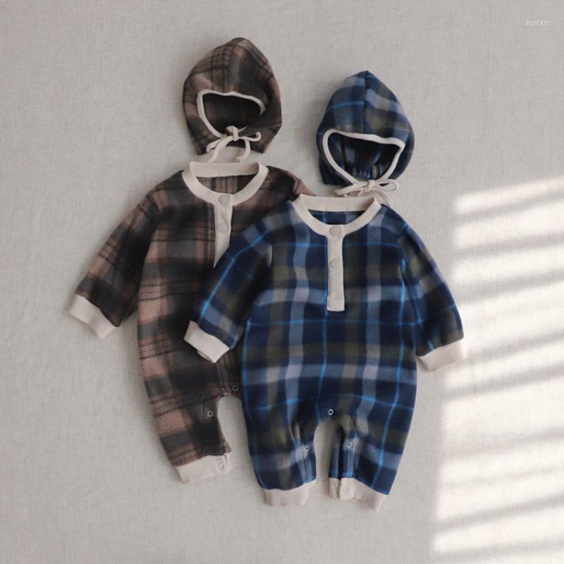 Jackets 3939C Born Clothes Baby Jumpsuit 2022 Autumn British Plaid Boy One Piece Girl's Climbing, Coffee hat
Jackets 3939C Born Clothes Baby Jumpsuit 2022 Autumn British Plaid Boy One Piece Girl's Climbing, Coffee hat