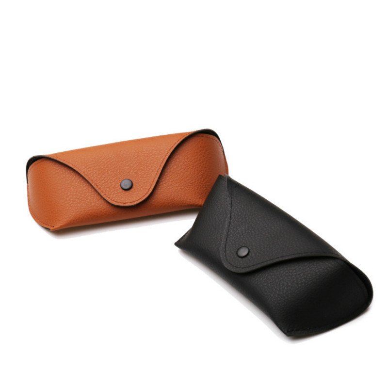 Sunglasses Cases Bags PU Leather Eyewear Cases Cover for Sunglasses Womens Eyeglasses Case Men Reading Glasses Box With Metal Buckle Eyewear Cases 221