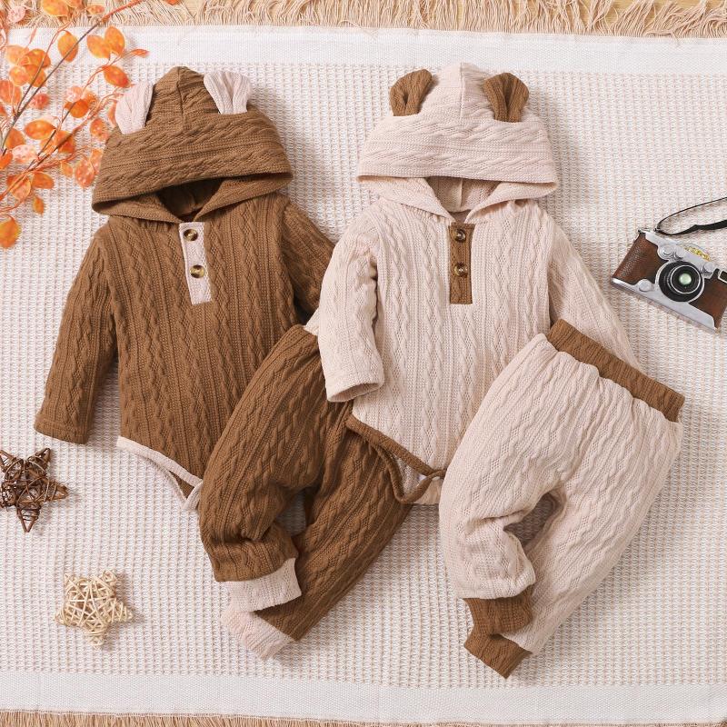 Clothing Sets High Quality Baby Girl Boy Twins Clothes Toddler Outfit Ear Hooded Romper Pants Infant Autum Winter, Beige
Clothing Sets High Quality Baby Girl Boy Twins Clothes Toddler Outfit Ear Hooded Romper Pants Infant Autum Winter, Beige