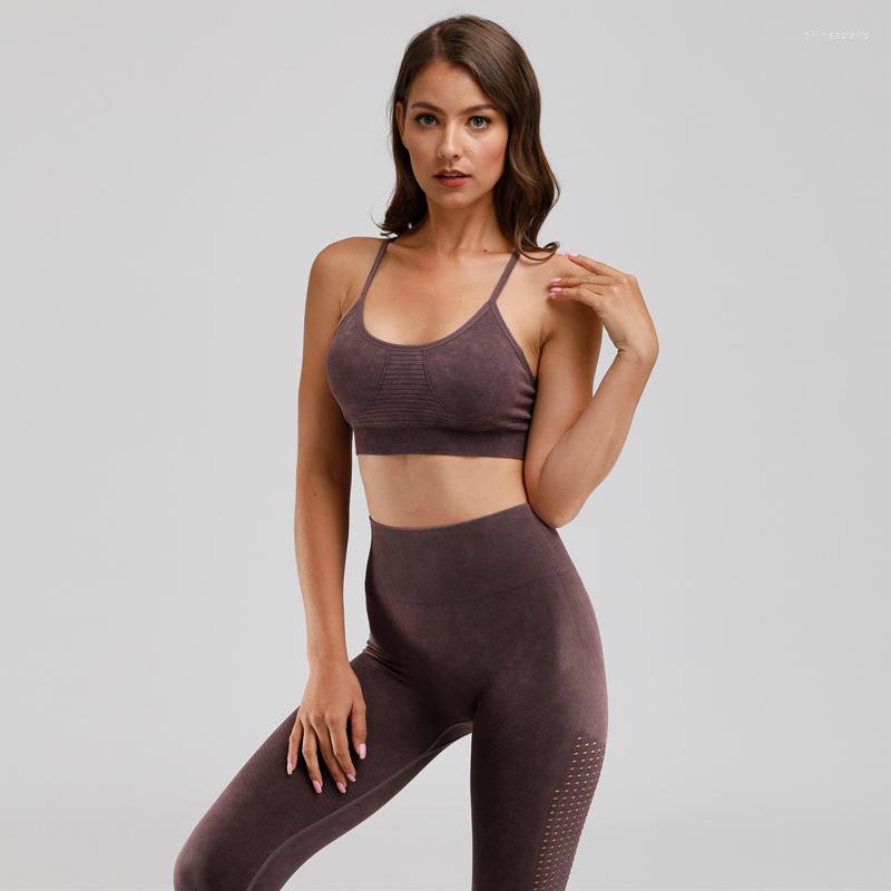 Active Sets 2PCS Retro Yoga Set Sports Wear For Women Workout Gym Clothes Seamless Leggings Strappy Bra Fitness Suit, Purple set
Active Sets 2PCS Retro Yoga Set Sports Wear For Women Workout Gym Clothes Seamless Leggings Strappy Bra Fitness Suit, Purple set