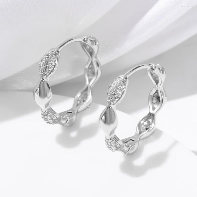 Hoop Earrings ESSFF Wedding Silver Color White Crystal For Women High-Grade Jewelry Girls Fashion Luxury Round Circle Earings
Hoop Earrings ESSFF Wedding Silver Color White Crystal For Women High-Grade Jewelry Girls Fashion Luxury Round Circle Earings