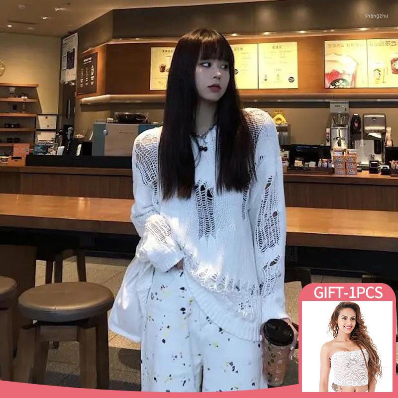 Women' Sweaters Broken Hollow Out Knitted Top Woman Pullover Sweater 2022 Fashion Women Clothing Harajuku Streetwear, Xf51 beige
Women' Sweaters Broken Hollow Out Knitted Top Woman Pullover Sweater 2022 Fashion Women Clothing Harajuku Streetwear, Xf51 beige