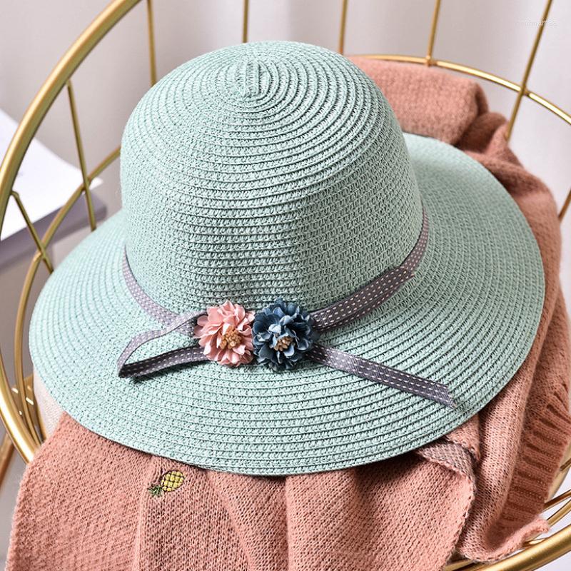 Hats HT1553K Fashion Girls Flower Wide Brim Straw Hat Child Floppy Beach Kids Panama Bucket Foldable Summer Sun, Green
Hats HT1553K Fashion Girls Flower Wide Brim Straw Hat Child Floppy Beach Kids Panama Bucket Foldable Summer Sun, Green