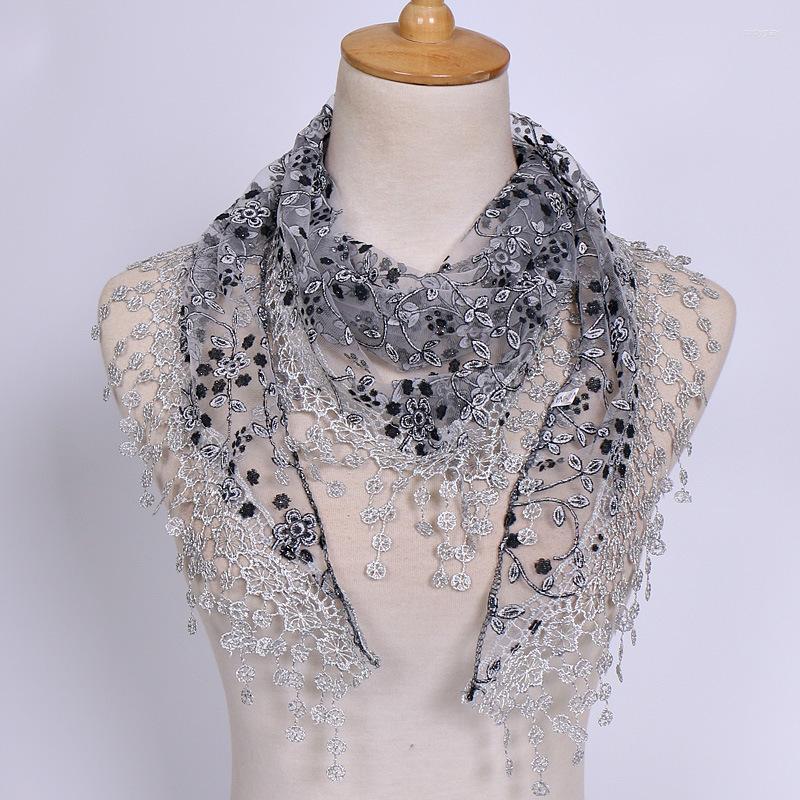 Scarves Women Fashion Triangle Scarf Lace Floral Summer Sunscreen Soft Thin Voile Chiffon Wrap Foulards Muslim Hijab Tippet
Scarves Women Fashion Triangle Scarf Lace Floral Summer Sunscreen Soft Thin Voile Chiffon Wrap Foulards Muslim Hijab Tippet