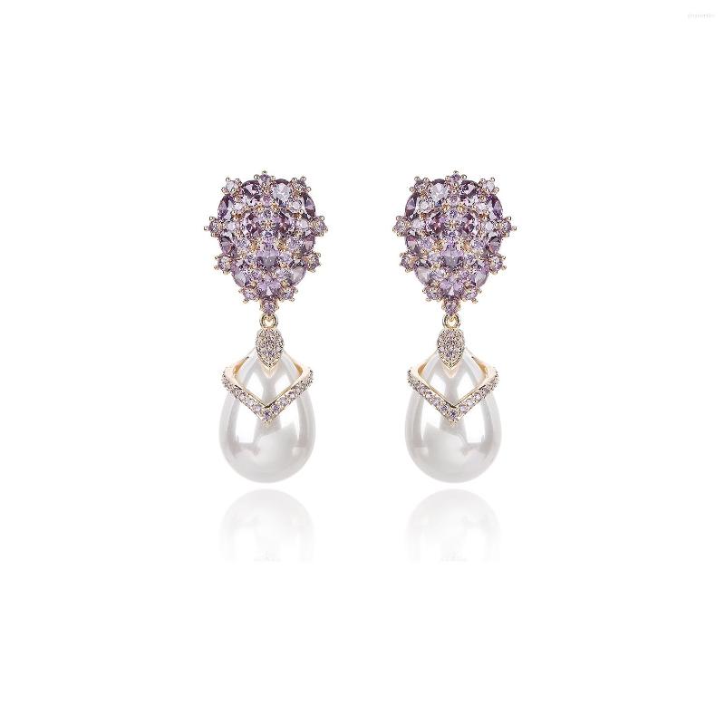 Dangle Earrings Cubic Zircon Drop For Wedding Pearl Earring Bride Women Girl Gift Spring Jewelry Accessories CE11833
Dangle Earrings Cubic Zircon Drop For Wedding Pearl Earring Bride Women Girl Gift Spring Jewelry Accessories CE11833