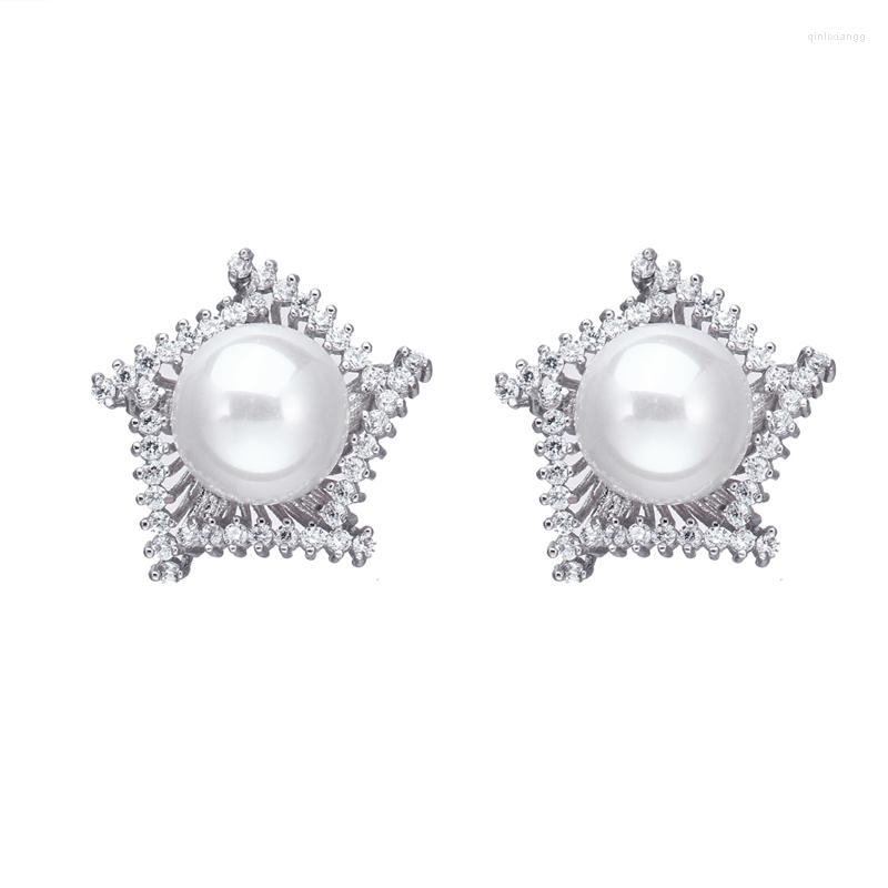 Backs Earrings Bettyue Cubic Zircon Fancy Model Pentagon Pearl In The Centre Trendy Party Ear Studs Women And Ladies Multicolor Choice
Backs Earrings Bettyue Cubic Zircon Fancy Model Pentagon Pearl In The Centre Trendy Party Ear Studs Women And Ladies Multicolor Choice