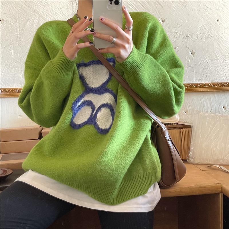 Women's Sweaters Korean Chic Bear Cartoon Sweater Women Loose Casual Pullovers 2022 Spring Autumn Fashion Cottagecore Sweet O Neck, Red
Women's Sweaters Korean Chic Bear Cartoon Sweater Women Loose Casual Pullovers 2022 Spring Autumn Fashion Cottagecore Sweet O Neck, Red