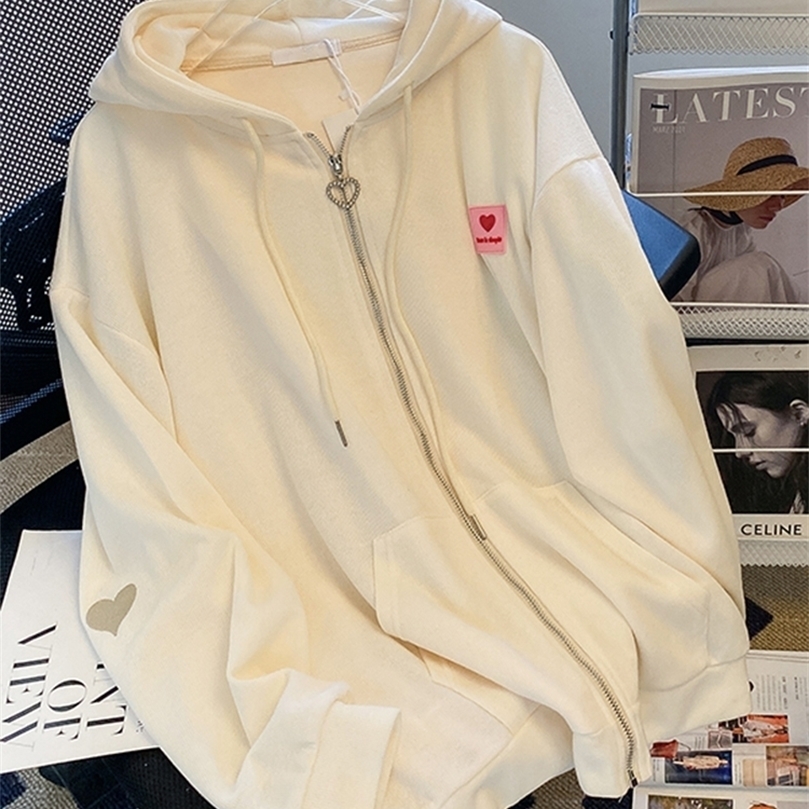 Womens Hoodies Sweatshirts Jielur Embroidered Hooded Korean Sweatshirt Womens Cardigan Autumn Thin Coat Female Zipper Apricot Hoodies Streetwear MXL 221010
Womens Hoodies Sweatshirts Jielur Embroidered Hooded Korean Sweatshirt Womens Cardigan Autumn Thin Coat Female Zipper Apricot Hoodies Streetwear MXL 221010
