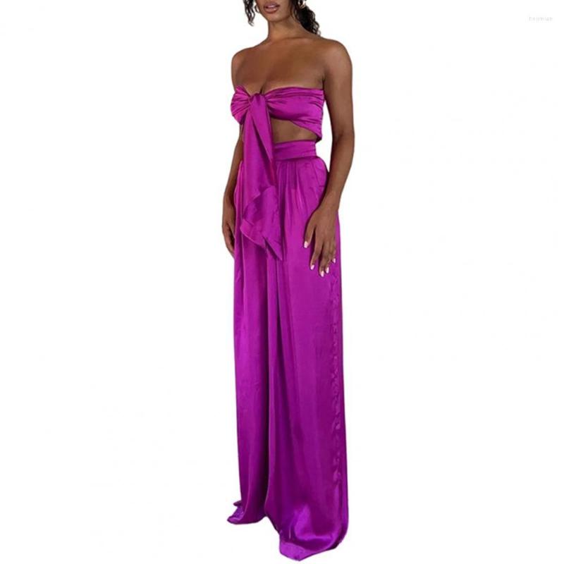 Women' Two Piece Pants Jumpsuits Glossy Satin Women Tube Top Pant Sets Off Shoulder Sleeveless Summer Vest Trousers Sets/Suits Women, Pink
Women' Two Piece Pants Jumpsuits Glossy Satin Women Tube Top Pant Sets Off Shoulder Sleeveless Summer Vest Trousers Sets/Suits Women, Pink