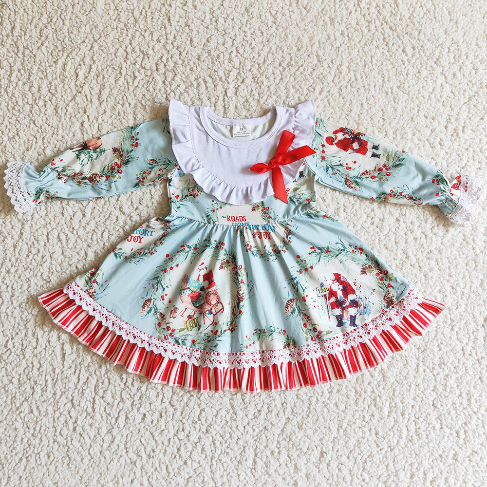 New Design Baby Girl Dress Long Sleeve Christmas Kids Clothwes Girls Dresses Santa Claus Print Cute Toddler Kids Clothes Children Outfits, Prussian blue
New Design Baby Girl Dress Long Sleeve Christmas Kids Clothwes Girls Dresses Santa Claus Print Cute Toddler Kids Clothes Children Outfits, Prussian blue