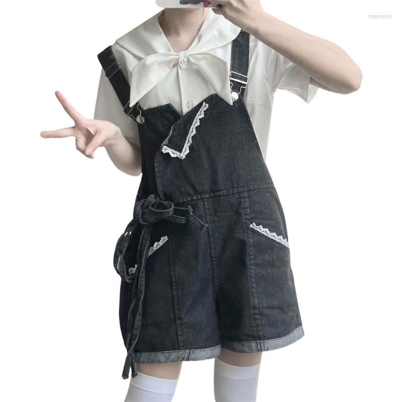 Women' Shorts Women' Kawaii Fashion Denim Women Harajuku Short Jumpsuit Girls Black Rompers One Piece Lace Jean Overalls 2022 Summer
Women' Shorts Women' Kawaii Fashion Denim Women Harajuku Short Jumpsuit Girls Black Rompers One Piece Lace Jean Overalls 2022 Summer