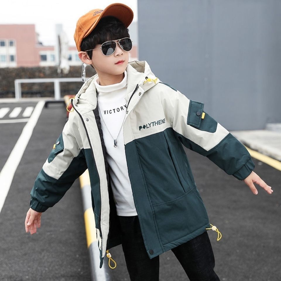 Jackets Spring Korean Boys Coats Clothing Letter Teenage Zipper Hoodies Jacket For Kids Sweatshirt Children Windbreaker Outerwear 4 14Y 221010