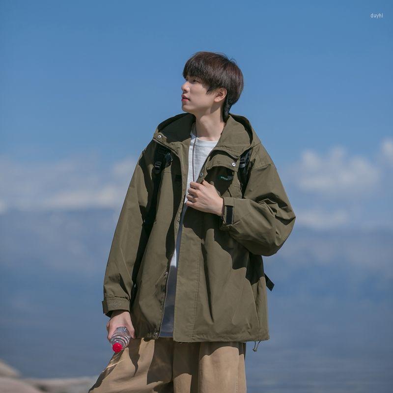 Men's Jackets Autumn Hooded Wind And Water-proof Stormsuit Men's Loose Japanese Cityboy Work Jacket Casual Coat For Men Waterproof, Black
Men's Jackets Autumn Hooded Wind And Water-proof Stormsuit Men's Loose Japanese Cityboy Work Jacket Casual Coat For Men Waterproof, Black