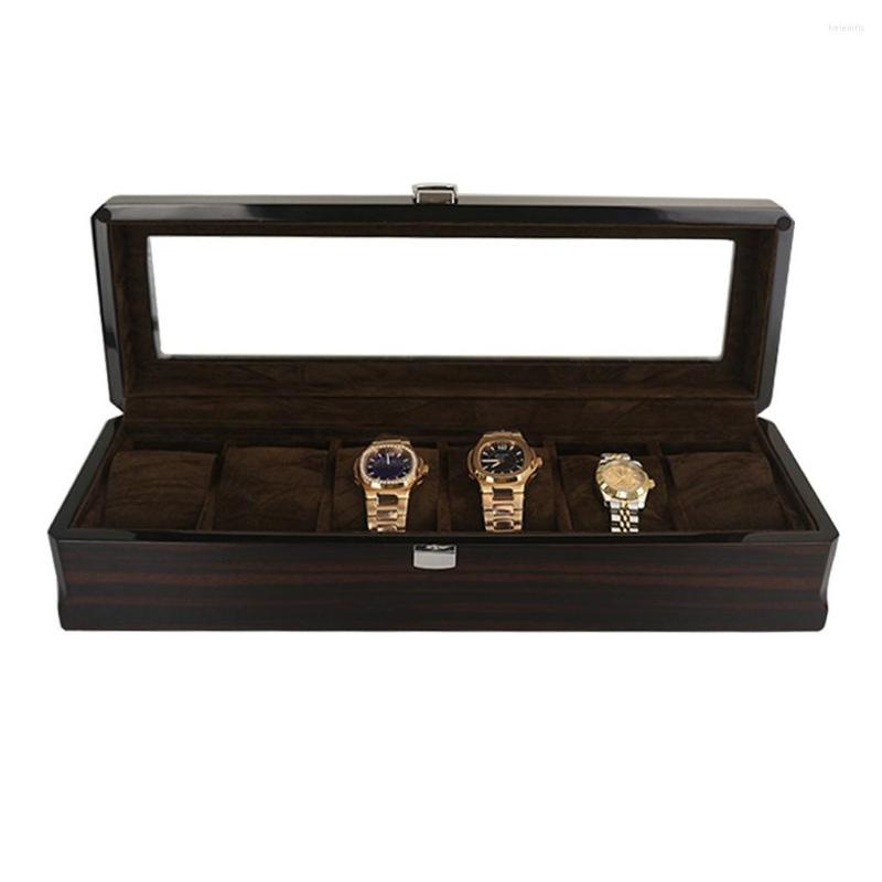 Watch Boxes 6 Slots Premium Glossy Wooden Wrist Watch/Bangle Pillow Box Great Birthday Gift Party Stoving Varnish Surface
Watch Boxes 6 Slots Premium Glossy Wooden Wrist Watch/Bangle Pillow Box Great Birthday Gift Party Stoving Varnish Surface