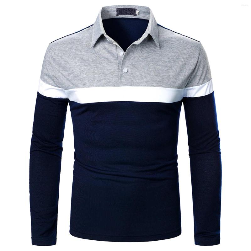 Men' Polos Men Long Sleeve Shirt Striped Color Matching Solid Tops Clothing Autumn Classic Casual Fashion Camisas De Hombre
Men' Polos Men Long Sleeve Shirt Striped Color Matching Solid Tops Clothing Autumn Classic Casual Fashion Camisas De Hombre