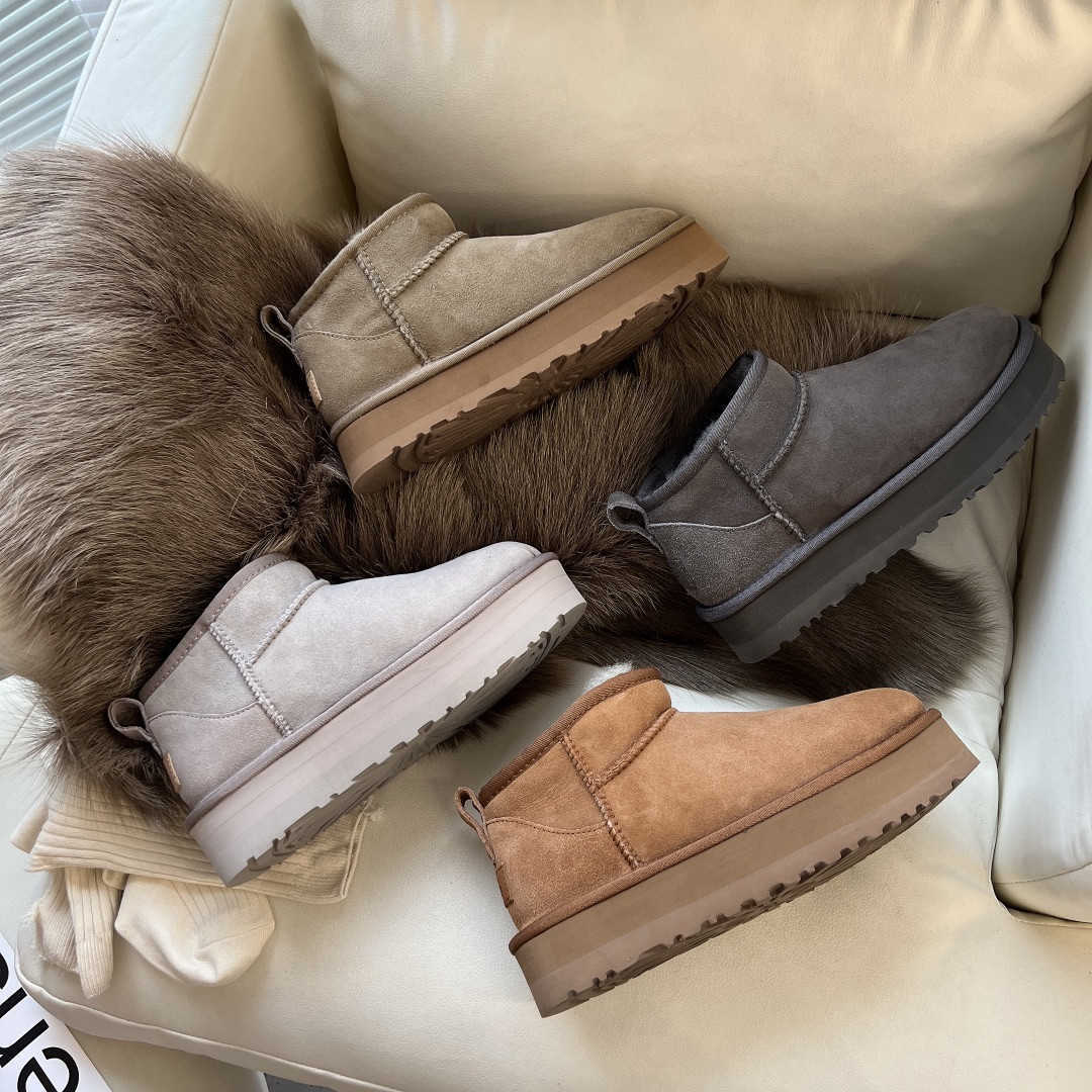 Ultra Mini Platform Boot Designer Woman Winter Ankle Australia Snow Boots Thick Bottom Leather Warm Fluffy With Fur For Women Classic Maroon U black grey G Booties, Real pic pls contact
Ultra Mini Platform Boot Designer Woman Winter Ankle Australia Snow Boots Thick Bottom Leather Warm Fluffy With Fur For Women Classic Maroon U black grey G Booties, Real pic pls contact