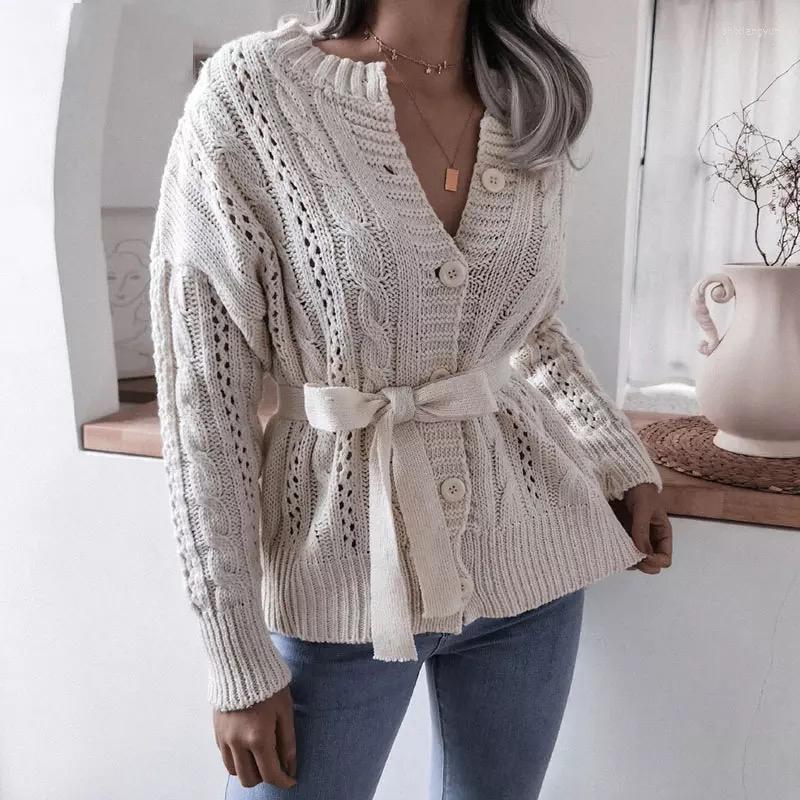 Women' Sweaters Design Pullovers Autumn 2022 Women Buttons With Waistband Solid Knitted Cardigan Open Front Sweater White/ Ginger/ Purple
Women' Sweaters Design Pullovers Autumn 2022 Women Buttons With Waistband Solid Knitted Cardigan Open Front Sweater White/ Ginger/ Purple