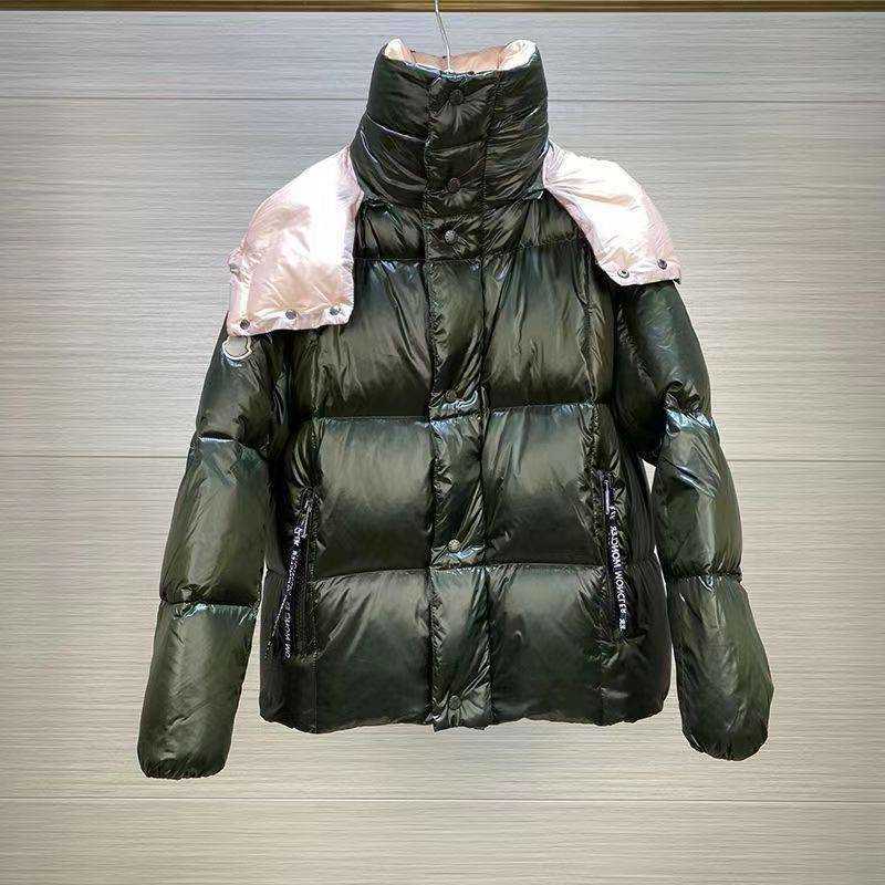 Luxury Bread Coat Winter Classic Short Down Jackets Detachable Hat High Quality Women's Wear Simple Outerwear Green
Luxury Bread Coat Winter Classic Short Down Jackets Detachable Hat High Quality Women's Wear Simple Outerwear Green