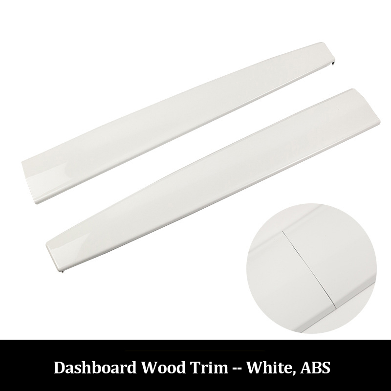 Model Y Door Trim Dashboard Panel Cover For Tesla Model 3 2021-2023 interior Accessories Model3 ABS Carbon Fiber Dash Decor Sticker White