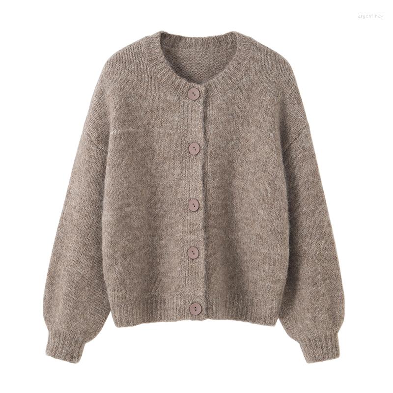 Women's Knits PERHAPS U Women Sweater Knitted Long Sleeve Khaki Brown Solid Cardigans O Neck M0226
Women's Knits PERHAPS U Women Sweater Knitted Long Sleeve Khaki Brown Solid Cardigans O Neck M0226