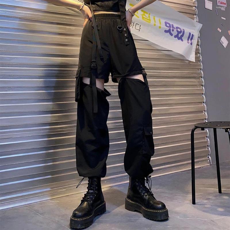 Women' Pants Streetwear Loose Gothic Straight Ankle Banded Cargo High Street Casual For Women 2022 Black Women
Women' Pants Streetwear Loose Gothic Straight Ankle Banded Cargo High Street Casual For Women 2022 Black Women