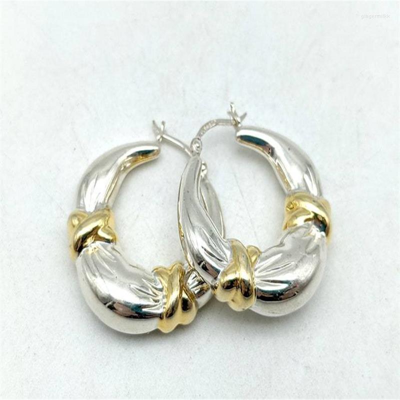 Dangle Earrings European And American Retro Gold Temperament Personality Two-color Metal Large For Women
Dangle Earrings European And American Retro Gold Temperament Personality Two-color Metal Large For Women