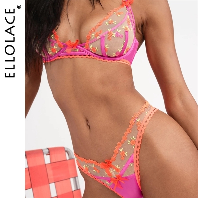 Other Panties Ellolace Fairy Lingerie Floral Embroidery Fancy Underwear Transparent Bra Delicate Intimate Luxury Lace Set Women 2 Piece 221010, White
Other Panties Ellolace Fairy Lingerie Floral Embroidery Fancy Underwear Transparent Bra Delicate Intimate Luxury Lace Set Women 2 Piece 221010, White
