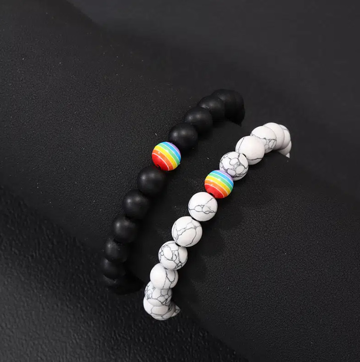 Fashionable Chain Applicable to various occasions 2pcs Turquoise Beaded Elastic Adjustable Couple Bracelets
Fashionable Chain Applicable to various occasions 2pcs Turquoise Beaded Elastic Adjustable Couple Bracelets