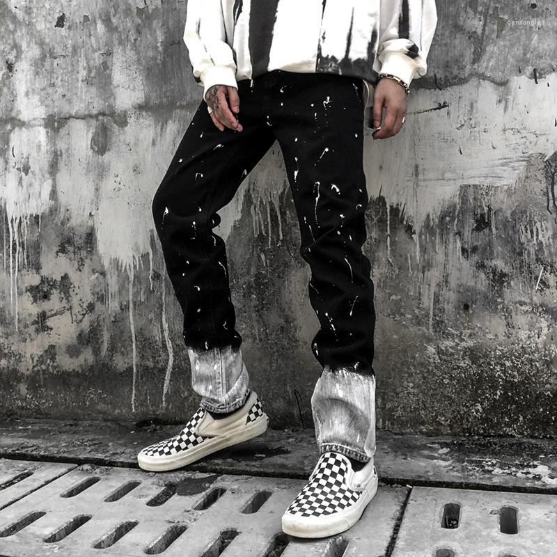 Men's Jeans Streetwear Slim Fit Mens Splash Ink Printed Trousers Patchwork Dark Black Straight Tie-dye For Men
Men's Jeans Streetwear Slim Fit Mens Splash Ink Printed Trousers Patchwork Dark Black Straight Tie-dye For Men
