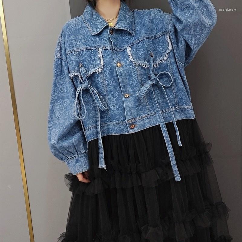 Casual Dresses Autumn Women Denim Dress Fashion Patchwork Loose Sweet Lace High Street Female Ankle Length Long Sleeve A-Line, Blue
Casual Dresses Autumn Women Denim Dress Fashion Patchwork Loose Sweet Lace High Street Female Ankle Length Long Sleeve A-Line, Blue