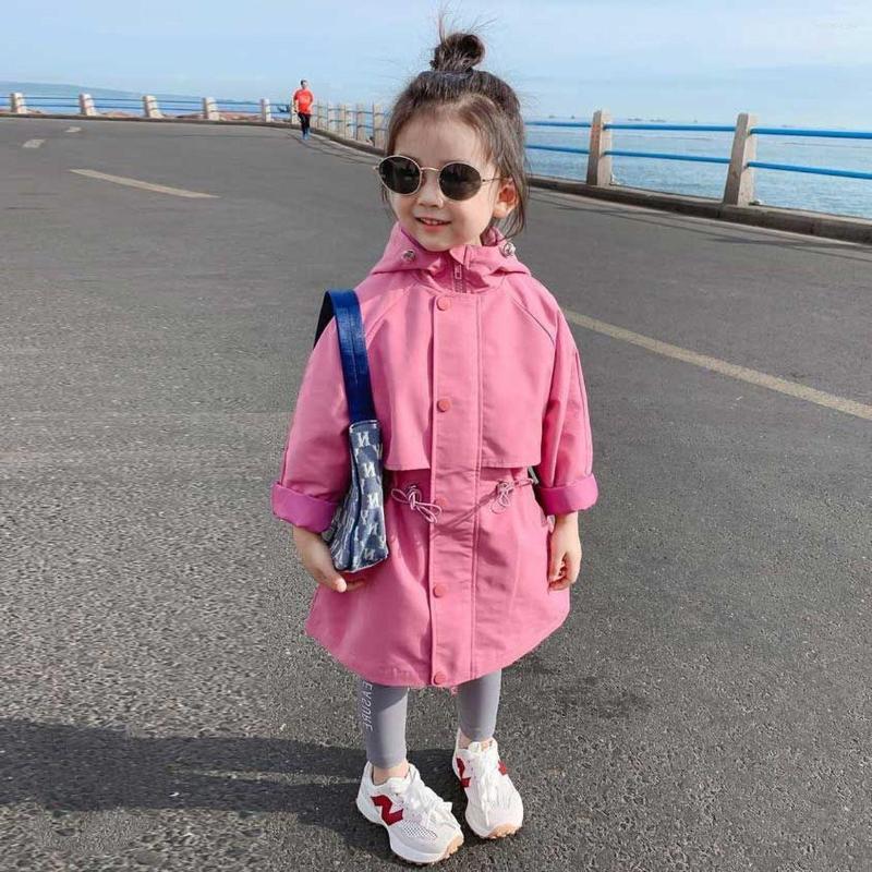 Coat Girls Windbreaker Spring And Autumn Children's Korean Version Long Hooded Baby Kids Girl Jacket, Pink
Coat Girls Windbreaker Spring And Autumn Children's Korean Version Long Hooded Baby Kids Girl Jacket, Pink