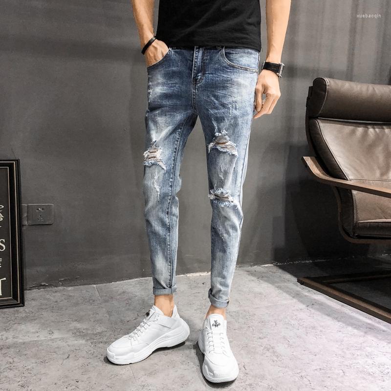 Men's Jeans Mens Cool Designer Brand Blue Skinny Ripped Destroyed Stretch Slim Fit Hop Pants With Holes For Men Clothes 2022 34
Men's Jeans Mens Cool Designer Brand Blue Skinny Ripped Destroyed Stretch Slim Fit Hop Pants With Holes For Men Clothes 2022 34