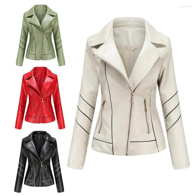 Women' Leather 2022 Spring Autumn Women Faux Jacket Ladies Solid Zipper Biker Coat Female Casual Outwear, Black
Women' Leather 2022 Spring Autumn Women Faux Jacket Ladies Solid Zipper Biker Coat Female Casual Outwear, Black