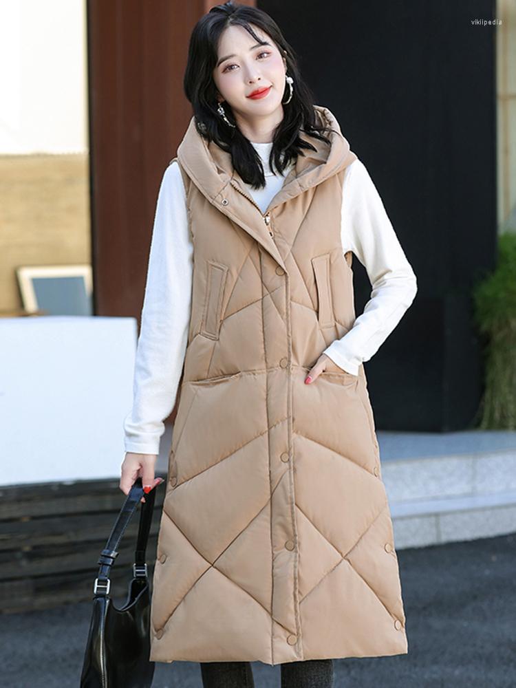 Women's Vests Autumn Winter Vest Women Fashion Cotton Waistcoat Female Sleeveless Jacket Hooded Warm Long Feminino Outwear Jackets, Black
Women's Vests Autumn Winter Vest Women Fashion Cotton Waistcoat Female Sleeveless Jacket Hooded Warm Long Feminino Outwear Jackets, Black