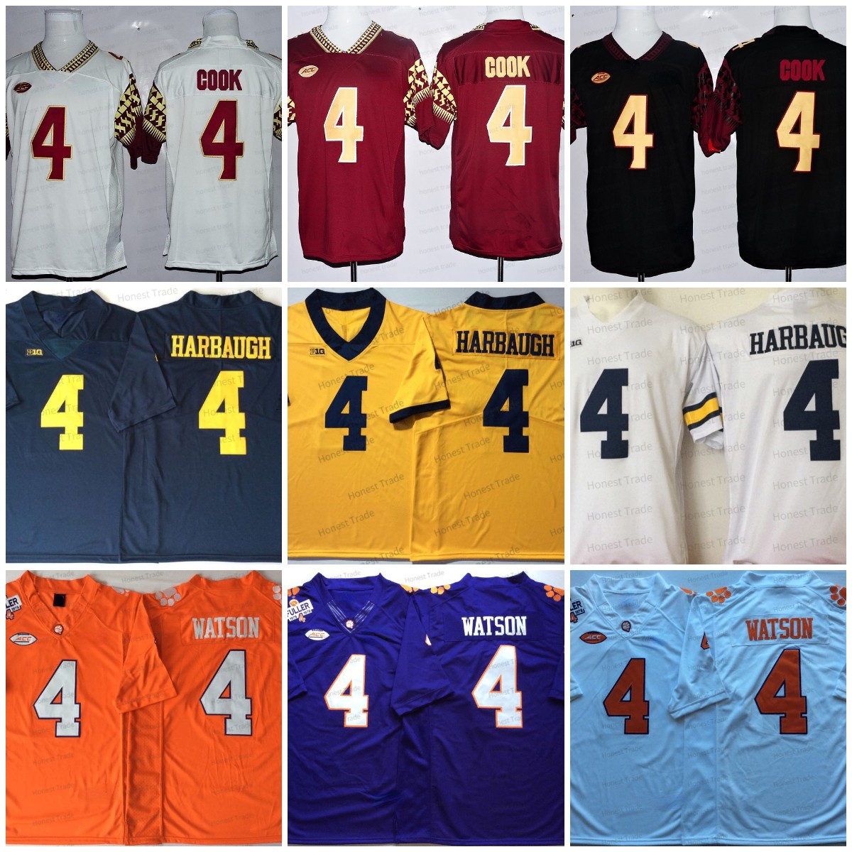 NCAA 4 Dalvin Cook College Football Jersey Black 4 Jim Harbaugh 4 Deshaun Watson Clemson Tigers Yellow White Mens Jerseys, Men jersey
NCAA 4 Dalvin Cook College Football Jersey Black 4 Jim Harbaugh 4 Deshaun Watson Clemson Tigers Yellow White Mens Jerseys, Men jersey
