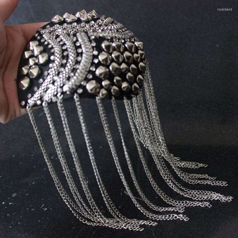 Brooches 2 Color Handmade Epaulette Jewelery Metal Tassel Shoulder Brooch Epaulet Epaulettes Spikes Escapulario Blazer Accessories Pin
Brooches 2 Color Handmade Epaulette Jewelery Metal Tassel Shoulder Brooch Epaulet Epaulettes Spikes Escapulario Blazer Accessories Pin
