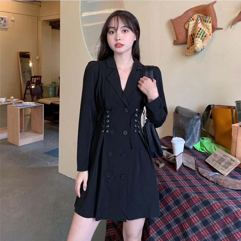 Women's Suits Double Breasted Blazer Tops Black Streetwear Sexy Slim Drawstring Elegant Women Turn Down Collar Button Jacket Party
Women's Suits Double Breasted Blazer Tops Black Streetwear Sexy Slim Drawstring Elegant Women Turn Down Collar Button Jacket Party