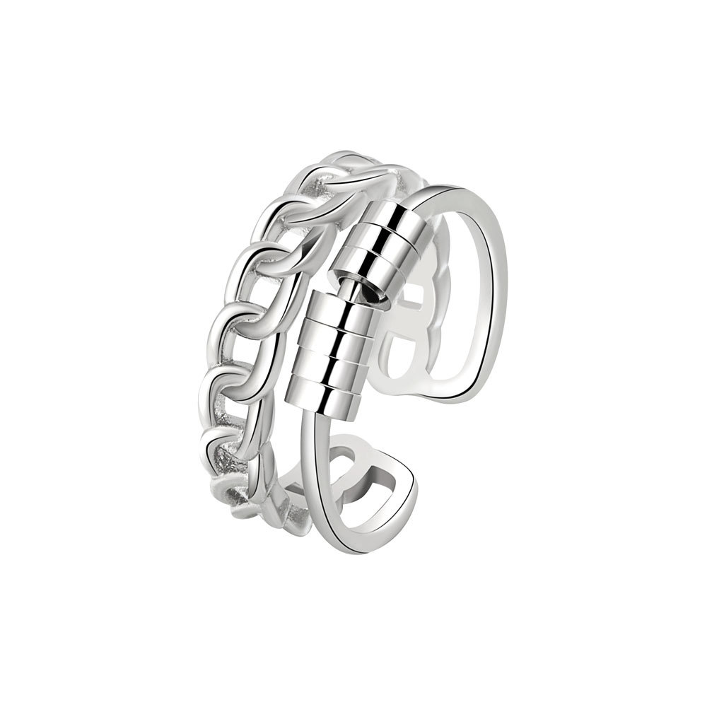 Chain Rotating Band Ring Anti Anxiety Rings For Women Adjustable Spinning Worry Jewelry
Chain Rotating Band Ring Anti Anxiety Rings For Women Adjustable Spinning Worry Jewelry