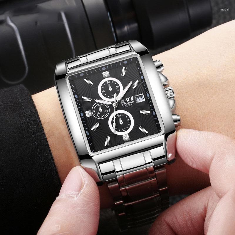 Wristwatches BOSCK Men Watches Full Steel Waterproof Sport Quartz Watch Fashion Date Clock Chronograph Relogio Masculino, Steel blue
Wristwatches BOSCK Men Watches Full Steel Waterproof Sport Quartz Watch Fashion Date Clock Chronograph Relogio Masculino, Steel blue